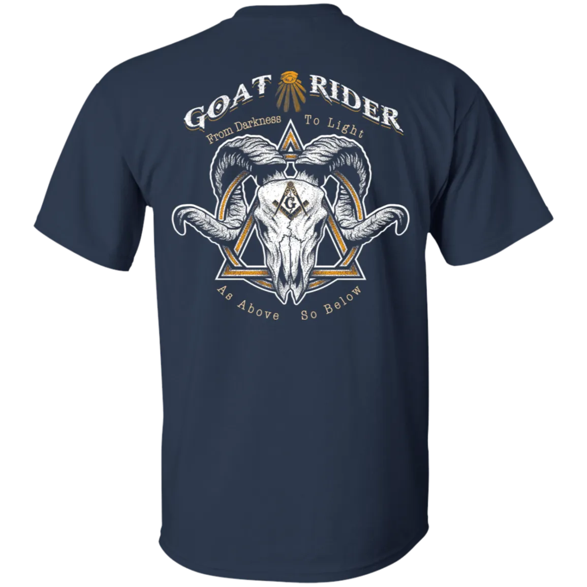 Goat Rider Freemason Square & Compass Symbol