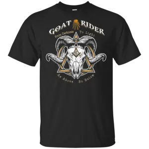Goat Rider Masonic Ram Skull Freemason Square & Compass Symbol