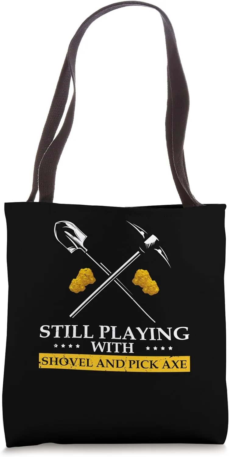 Gold Panning Design for Gold Miner and Gold Panner Designs Tote Bag