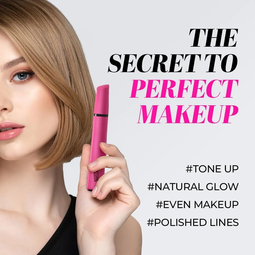 Gorilla Technique Facial Hair Trimmer for Women, Electric Peach Fuzz Remover, Precise Face Razor for Upper Lip Eyebrow Eyebrow Chin Forehead, Travel Friendly, Makeup Prep Tool, Dermaplaning, 2 Heads