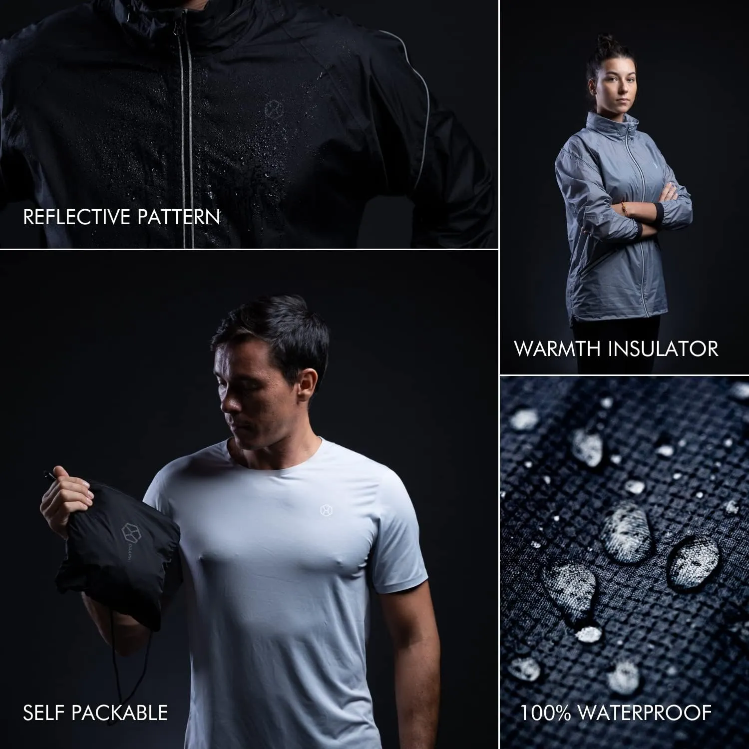 GRAPHENE-X Nomad(e) Ultralight Jacket | Abrasion-Resistant & Waterproof | Breathable Windproof Graphene Membrane Protection