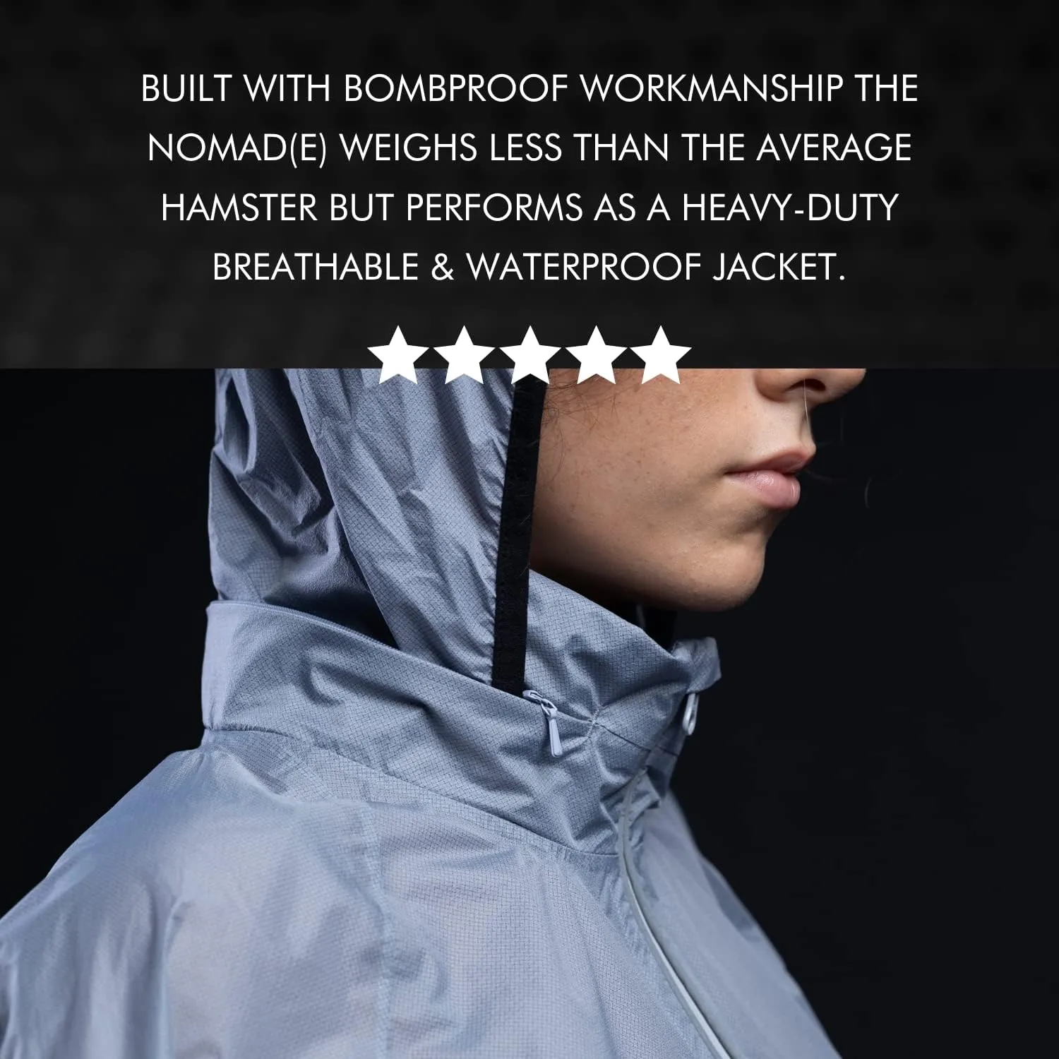 GRAPHENE-X Nomad(e) Ultralight Jacket | Abrasion-Resistant & Waterproof | Breathable Windproof Graphene Membrane Protection