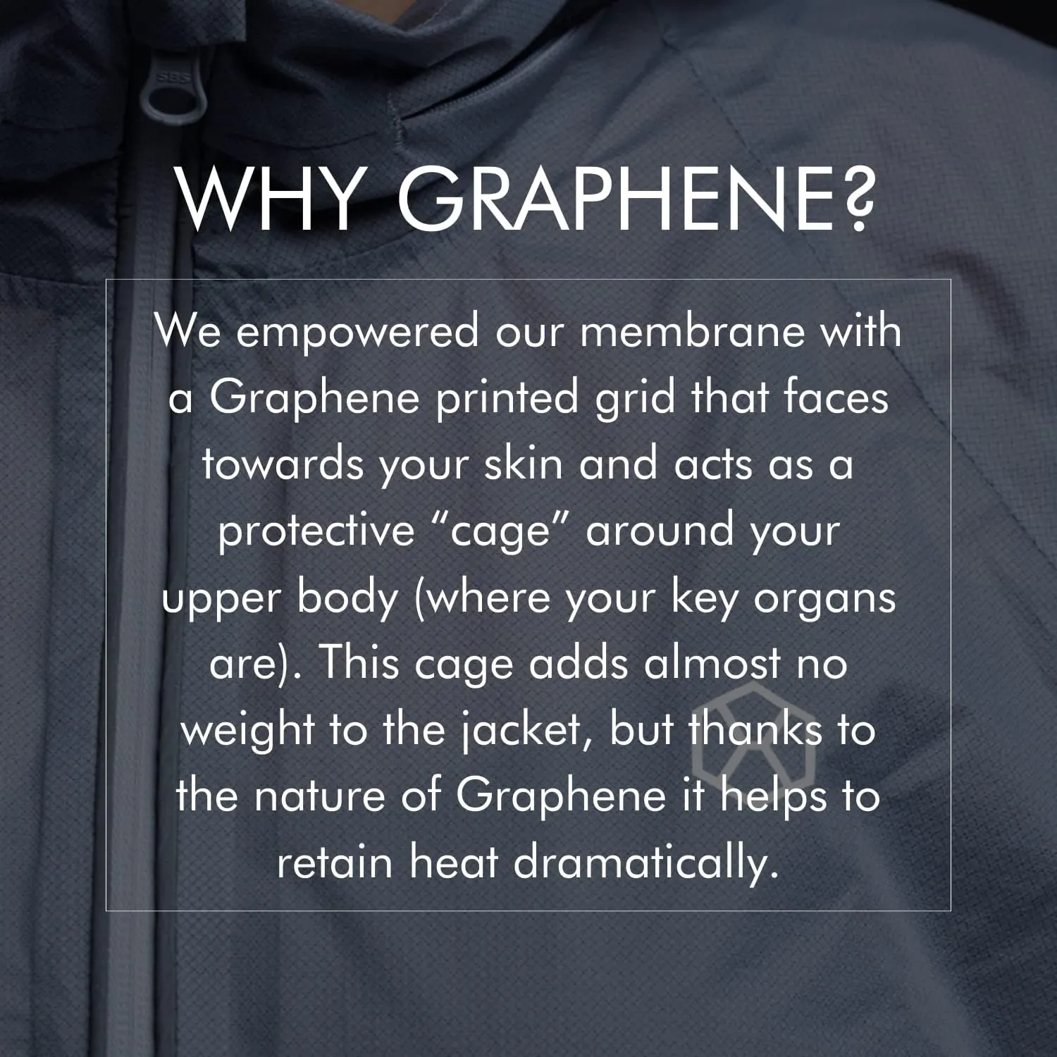 GRAPHENE-X Nomad(e) Ultralight Jacket | Abrasion-Resistant & Waterproof | Breathable Windproof Graphene Membrane Protection