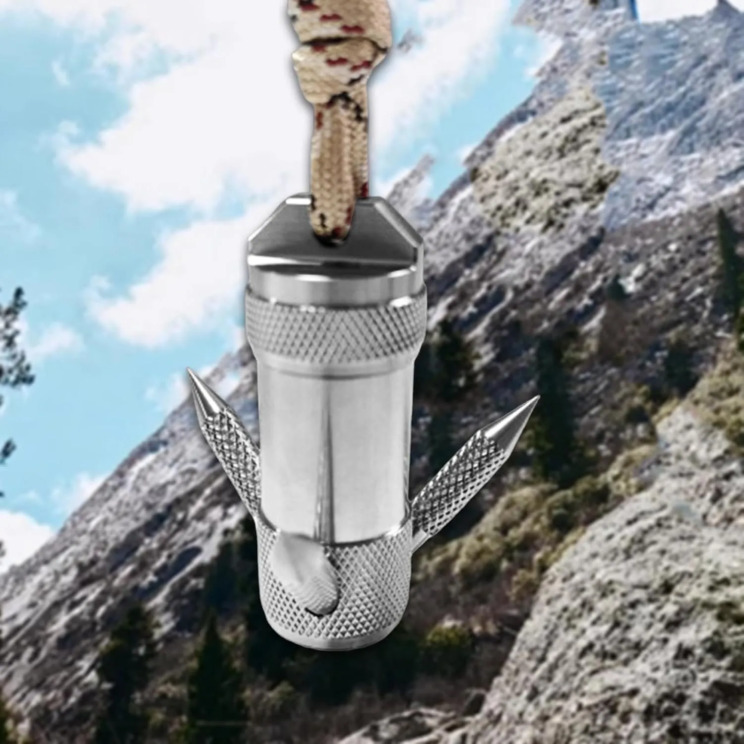 Grappling Hook, Stainless Steel Folding Climbing Claw, Outdoor Anchor Hook for Rock Climbing Outdoor Activity Auxiliary Tool