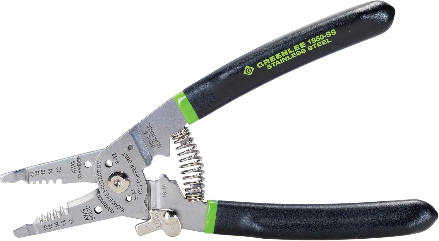 Greenlee 1950-SS Pro Stainless Wire Stripper, Cutter and Crimper, 10-18AWG