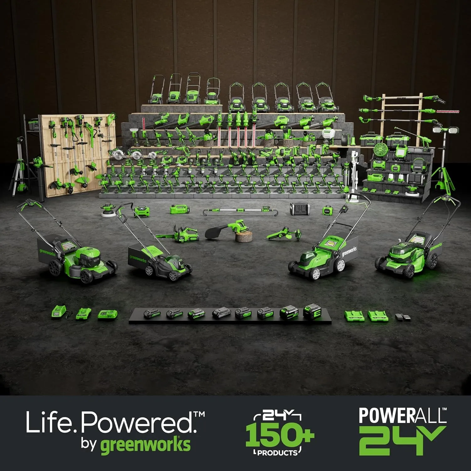Greenworks 24V Cordless Brushless Reciprocating Saw, 3,000 SPM, 1" Stroke Length, Compact Design, Includes 2.0Ah Battery & Charger