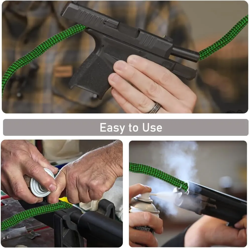 Gun Snake, Gun Cleaner Rope for Handguns and Rifles .22 .223 & 5.56mm/.22.357.38.380, 9mm/.30 308 30-06 303 7.62mm, Barrel Gun Cleaning Kit