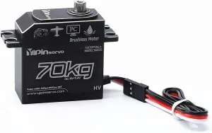 GX3370BLS 70KG Digital Servo IP67 Waterproof Steering Servo 180° Full Metal Body Stainless Steel Gear Brushless Motor Servo for 1/8 1/5 RC Car C ler RC Boat Airplane Helicopter Robot