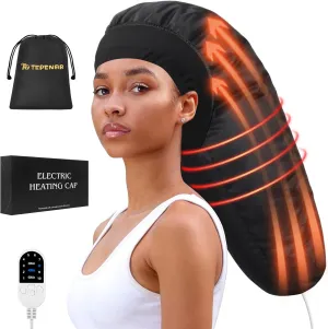 Hair Steamer for Deep Conditioning: Upgraded Heat Cap with 10-Level Fast Heating 3 Time Settings for Natural Hair Portable Thermal Steam Cap for Home Use Hair Treatment