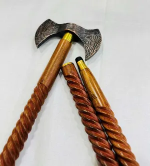 Handmade Carbon Steel Double Headed Axe, Viking Axe, Ragnar Axe, Battle Axe, Gift for him