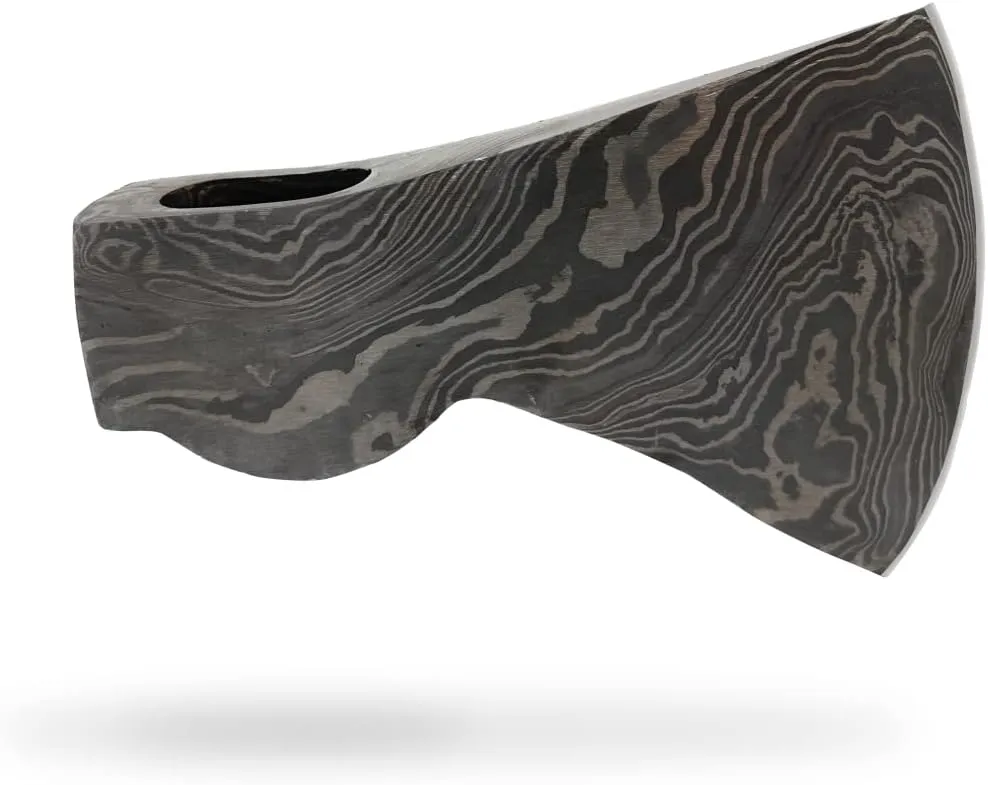 Handmade Damascus Steel Axe – Premium Chopping Hatchet for Camping, Wood Splitting & Kindling – Outdoor Survival Tool & Sharp Blade