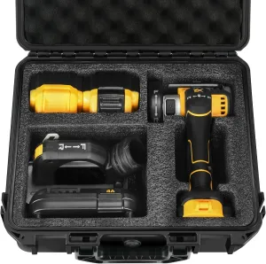 Hard Case for Dewalt Cut Off Tool - Tool Bag for Dewalt 20V MAX XR Brushless Compact Cut Off Tool, Waterproof & Shockproof Box for Cut Off DCS438 | Battery | Charger | Cutting Dust Shroud (Case Only)