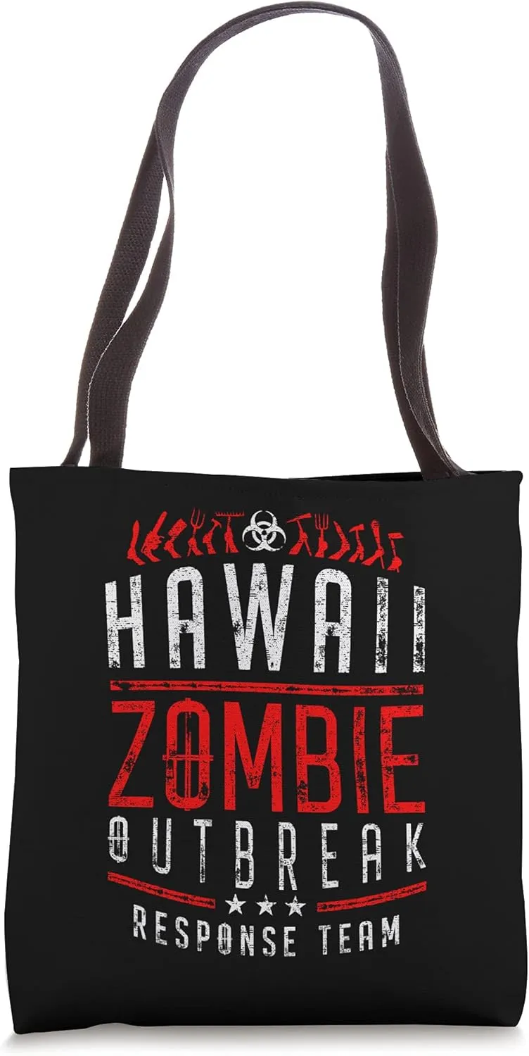 Hawaii Zombie Outbreak Response Team Halloween Tote Bag