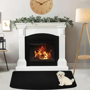 Hearth Rugs Fireproof mats, 28 x 48 inch Fireproof Mat Fire Retardant Hearth Pad for Wood Stove Fireplace, 5 Layers Upgrade Deck Patio Protector Mat, Protect Floor from Sparks Embers