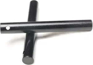 Heavy-Duty Classic 4 Inch Drilled Ferro Rods Flint and Steel Ferrocerium Rod with A Lanyard Hole for DIY Fire Starting Tools in Camping Emergency Hiking Fishing Bushcraft Survival