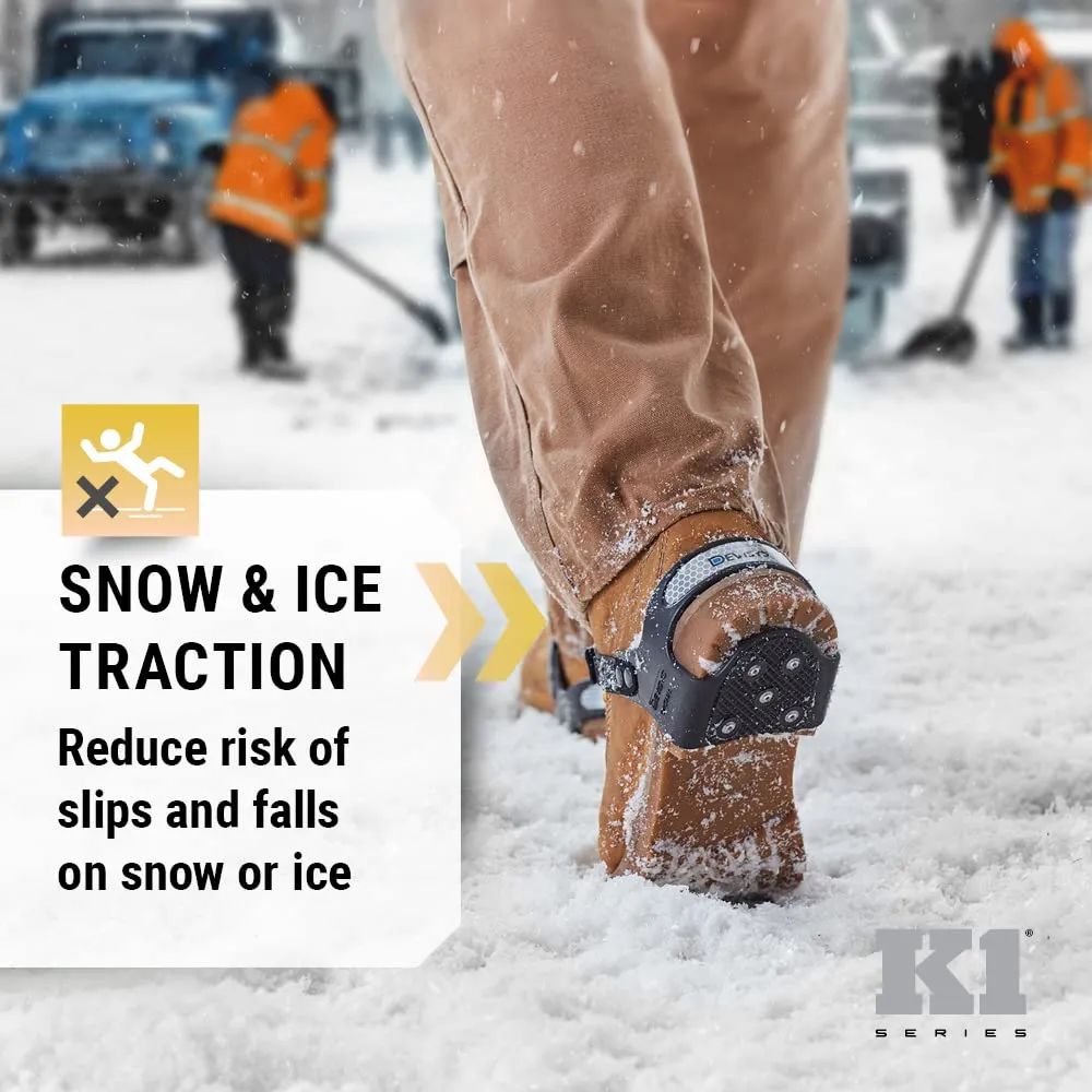 Heel Footwear Traction Aids, Tungsten Ice Cleat Spikes, Adjustable Strap, Unisex, Extra Large, V6770170-XL