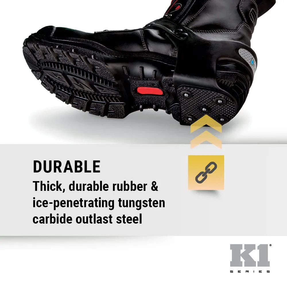 Heel Footwear Traction Aids, Tungsten Ice Cleat Spikes, Adjustable Strap, Unisex, Extra Large, V6770170-XL