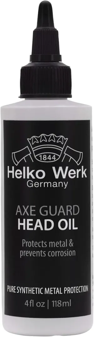 Helko Werk Germany Axe Guard Protective Oil - 4 oz. Biodegradable & Eco-Friendly Axe Oil - Protects Head from Rust