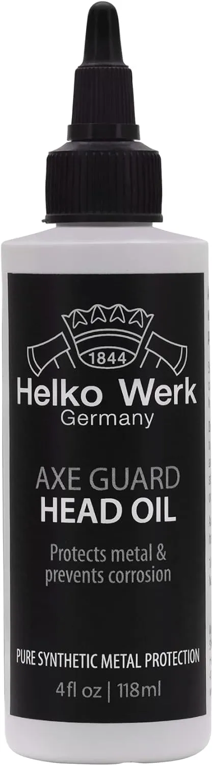 Helko Werk Germany Axe Guard Protective Oil - 4 oz. Biodegradable & Eco-Friendly Axe Oil - Protects Head from Rust