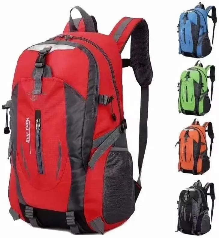 High capacity 40 Litre Mountaineering Bag Outdoor Survival Waterproof Large Capacity Travel Double Shoulder Travel Cycling (Blue)