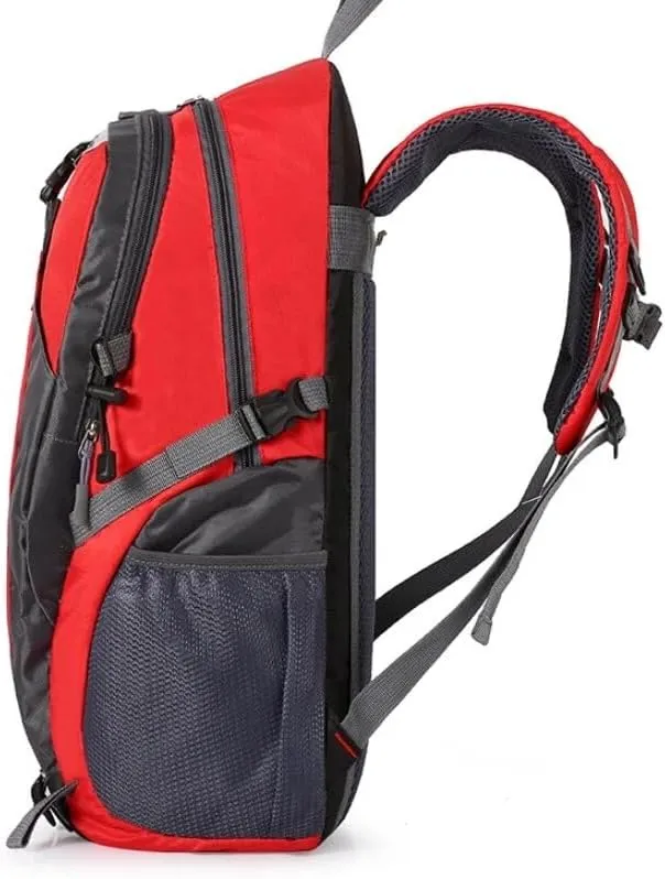 High capacity 40 Litre Mountaineering Bag Outdoor Survival Waterproof Large Capacity Travel Double Shoulder Travel Cycling (Blue)