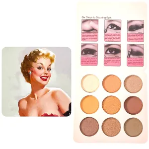 Highly Pigmented Eyeshadow Palette , 9 Colors Matte Shimmer Glitter Eyeshadow Palette Water proof Blendable Long Lasting Natural Colors Make Up Eyeshadow Cosmetics Gift Kit-Great for Travel (#01)
