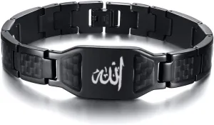 Hisatan Men's Customizable Personalized Link Bracelet with Multi-Pattern Stainless Steel Fashion Bracelet