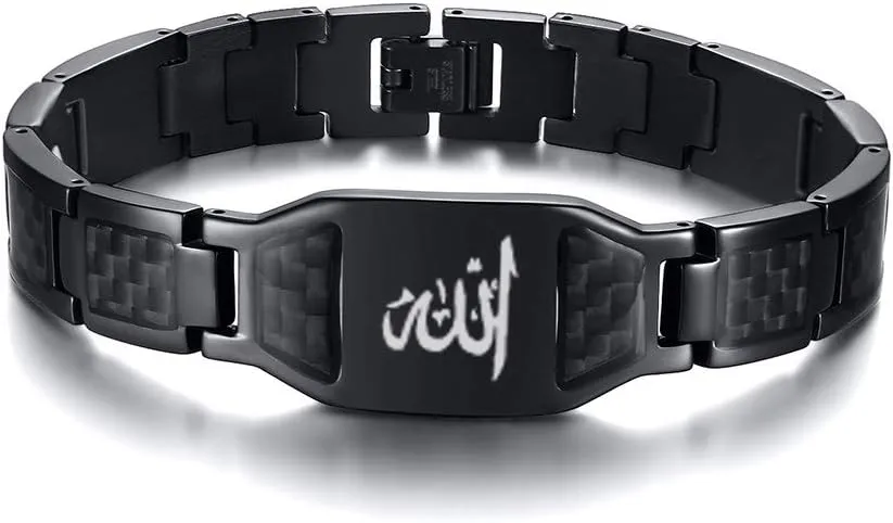 Hisatan Men's Customizable Personalized Link Bracelet with Multi-Pattern Stainless Steel Fashion Bracelet