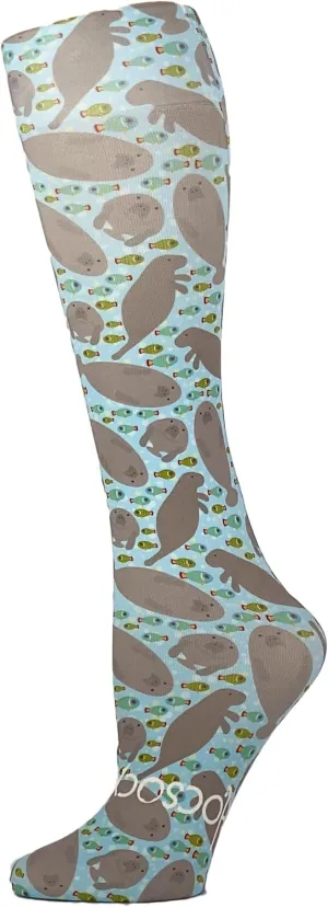 Hocsocx Manatees Socks Performance Liner Moisture-Wicking Protection for Field Hockey, Ice Hockey, and Soccer