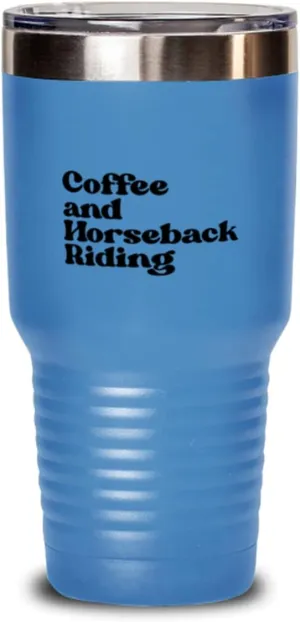 Horseback Riding Horse Rider 1970s 70s Travel Mug, Gifts, Tumbler, Home Office Decor, Coffee Cup, Unique Gag Idea, Him Her