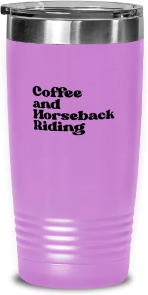 Horseback Riding Horse Rider 1970s 70s Travel Mug, Gifts, Tumbler, Home Office Decor, Coffee Cup, Unique Gag Idea, Him Her