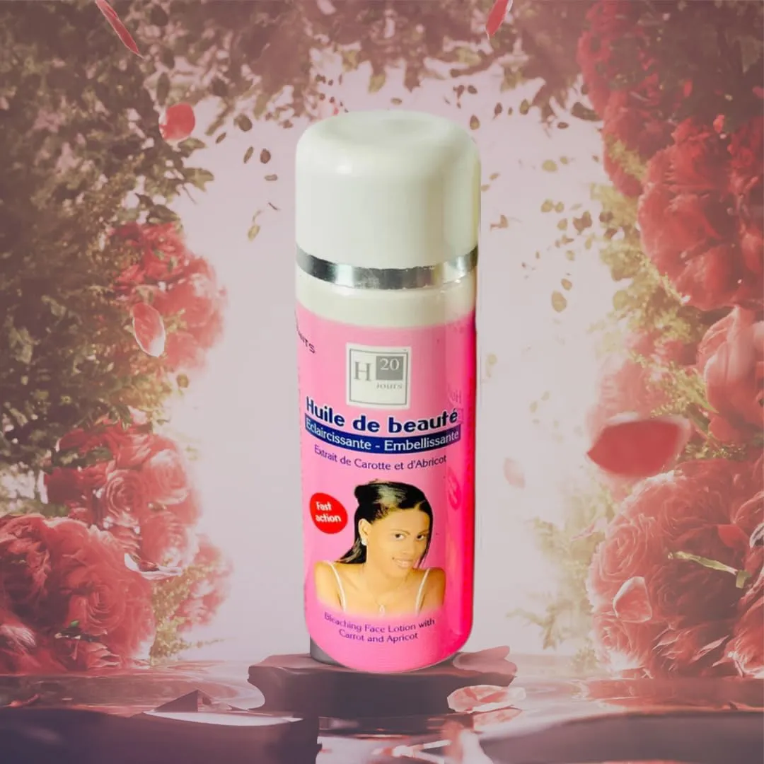 Huile de Beaute Nourishing Face Lotion with Carrot and Apricot, 20 fl oz