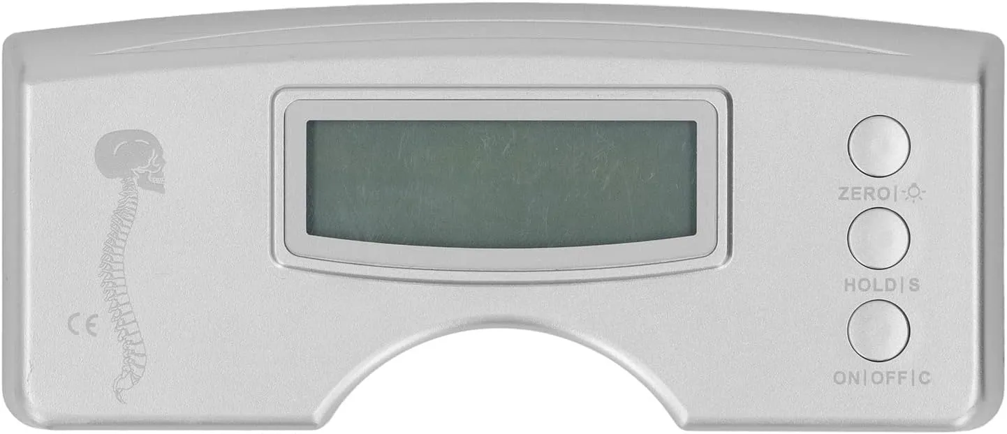 Human Scoliosis Detector, Digital Display Scoliosis Meter for Checking Spine with Storage Bag and Screwdriver, Convenient Home and Medical Evaluation