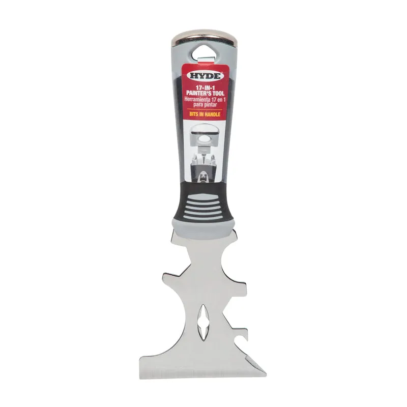 Hyde 3 in. W Stainless Steel 17-in-1 Painter's Tool