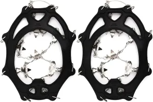 Ice Claw 201 Crampons with 26 Teeth, Ice Claw Non-Slip Ice Clamps Improved Thickened Stainless Steel Spikes, Stretchy TPE Material, Excellent Traction for