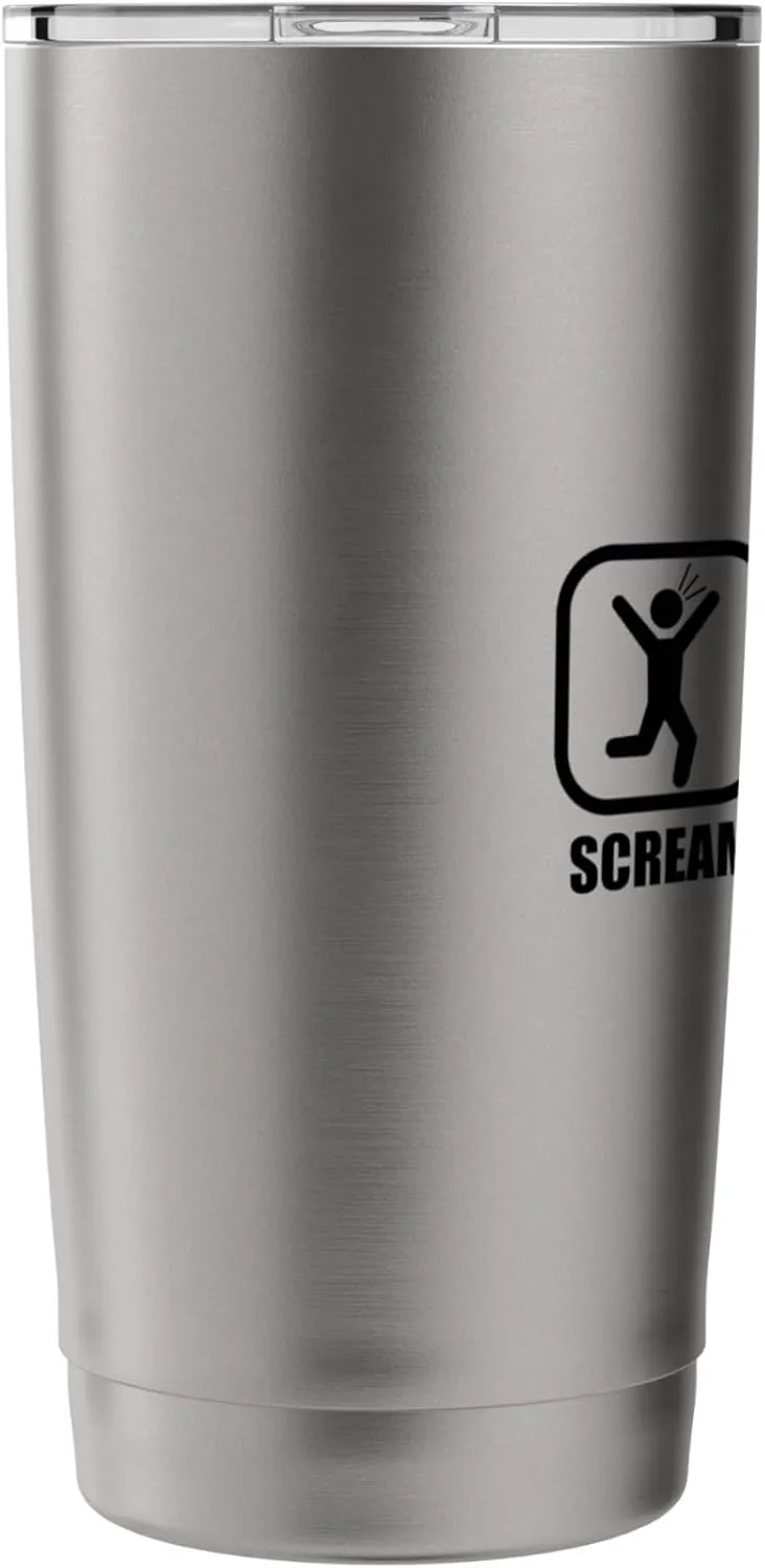 Ice Climbing Axe Scream & Barf! Stainless Steel Insulated Tumbler