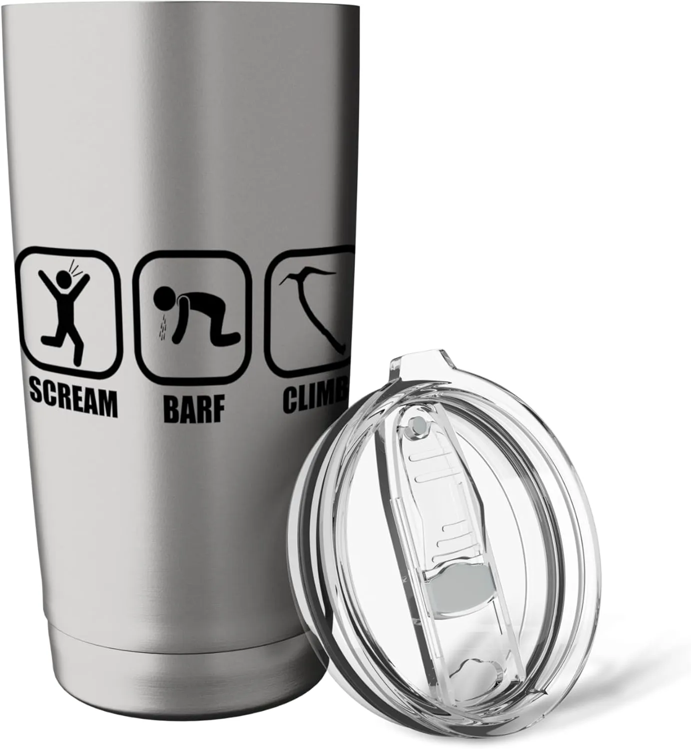 Ice Climbing Axe Scream & Barf! Stainless Steel Insulated Tumbler