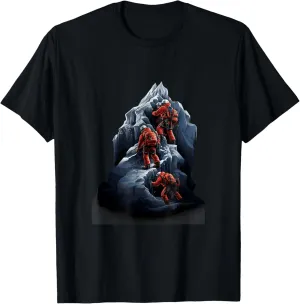 Ice Climbing Ice Climber Snow Frozen Rock Mountaineering T-Shirt