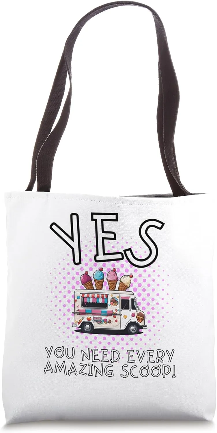 ice cream maker - making ice cream - Ice Cream Parlor Owner Tote Bag