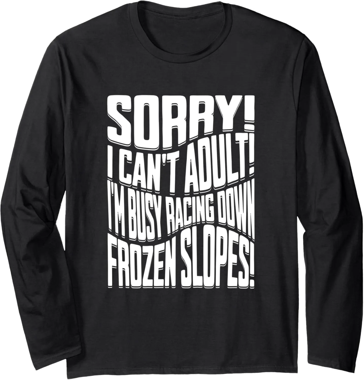 ice cross downhiller snow alpine sledding Ice Cross Downhill Long Sleeve T-Shirt
