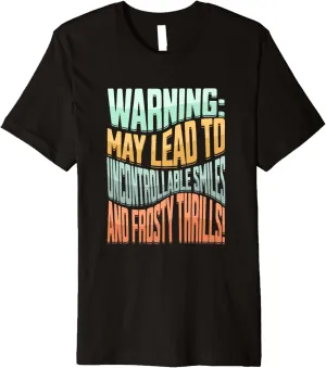ice cross downhiller snow alpine sledding Ice Cross Downhill Premium T-Shirt