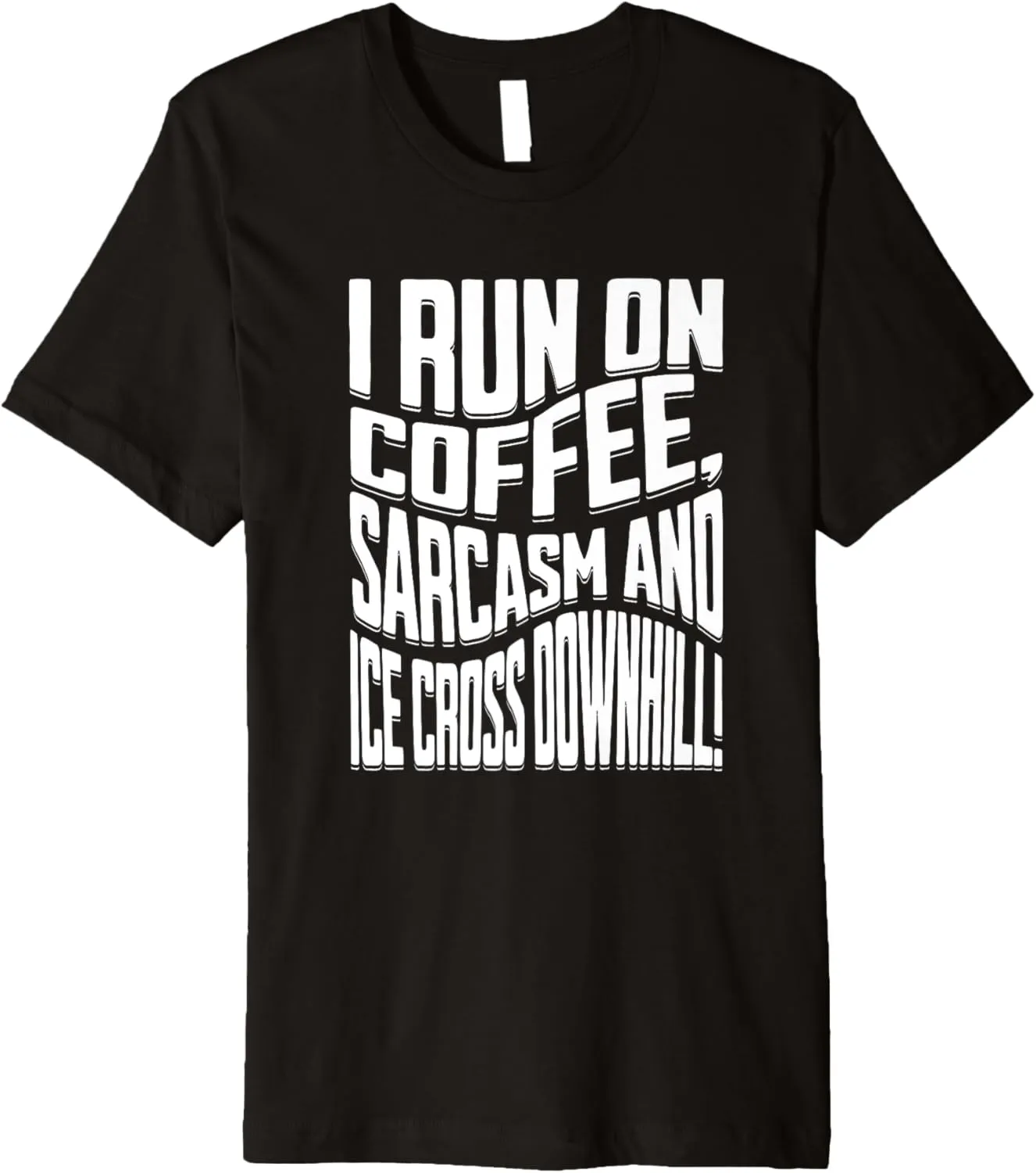 ice cross downhiller snow alpine sledding Ice Cross Downhill Premium T-Shirt