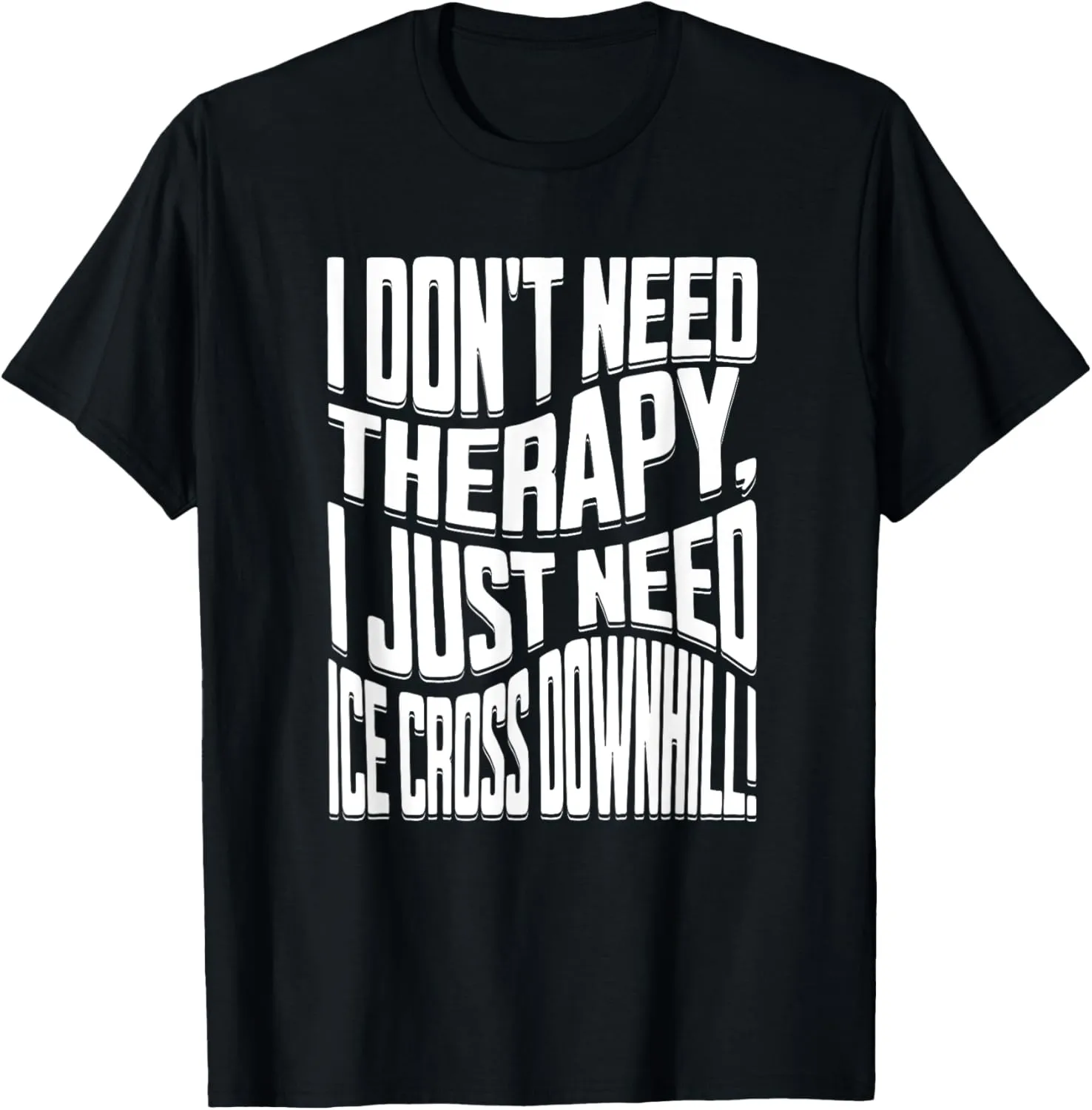 ice cross downhiller snow alpine sledding Ice Cross Downhill T-Shirt