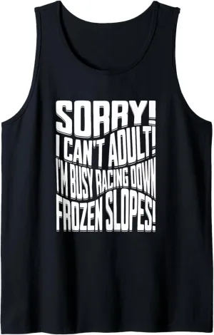 ice cross downhiller snow alpine sledding Ice Cross Downhill Tank Top