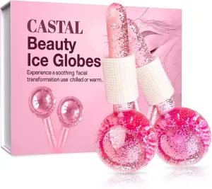 Ice Globes for Face 2Pcs – Enhancing Daily Beauty with Ice Globes for Facials, Skin Tightening & Anti-Aging – Perfect Facial Ice Globes for Puffiness & Wrinkles of Face, Neck & Eyes – Pink