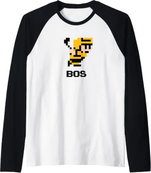 Ice Hockey - Boston Raglan Baseball Tee