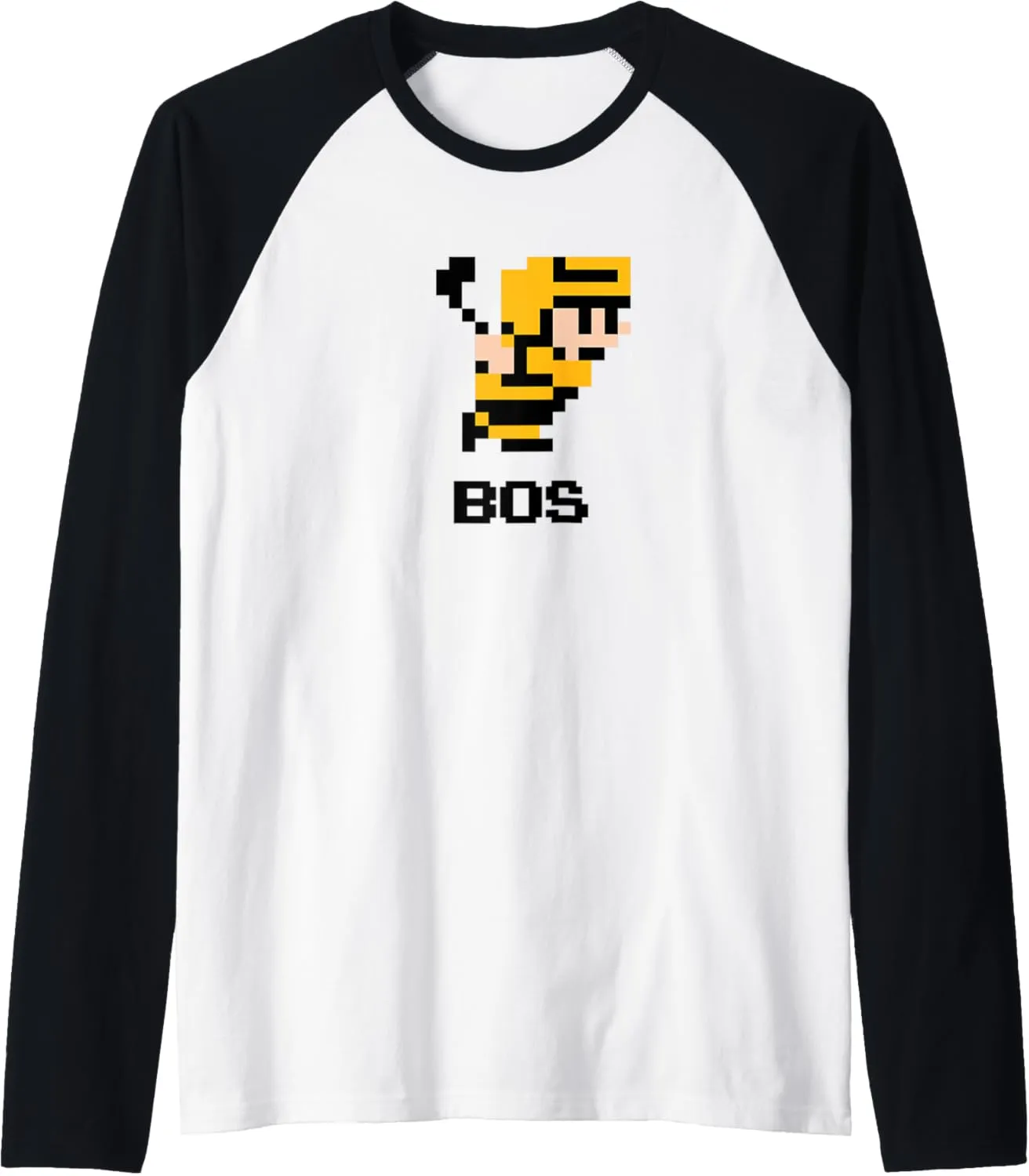 Ice Hockey - Boston Raglan Baseball Tee