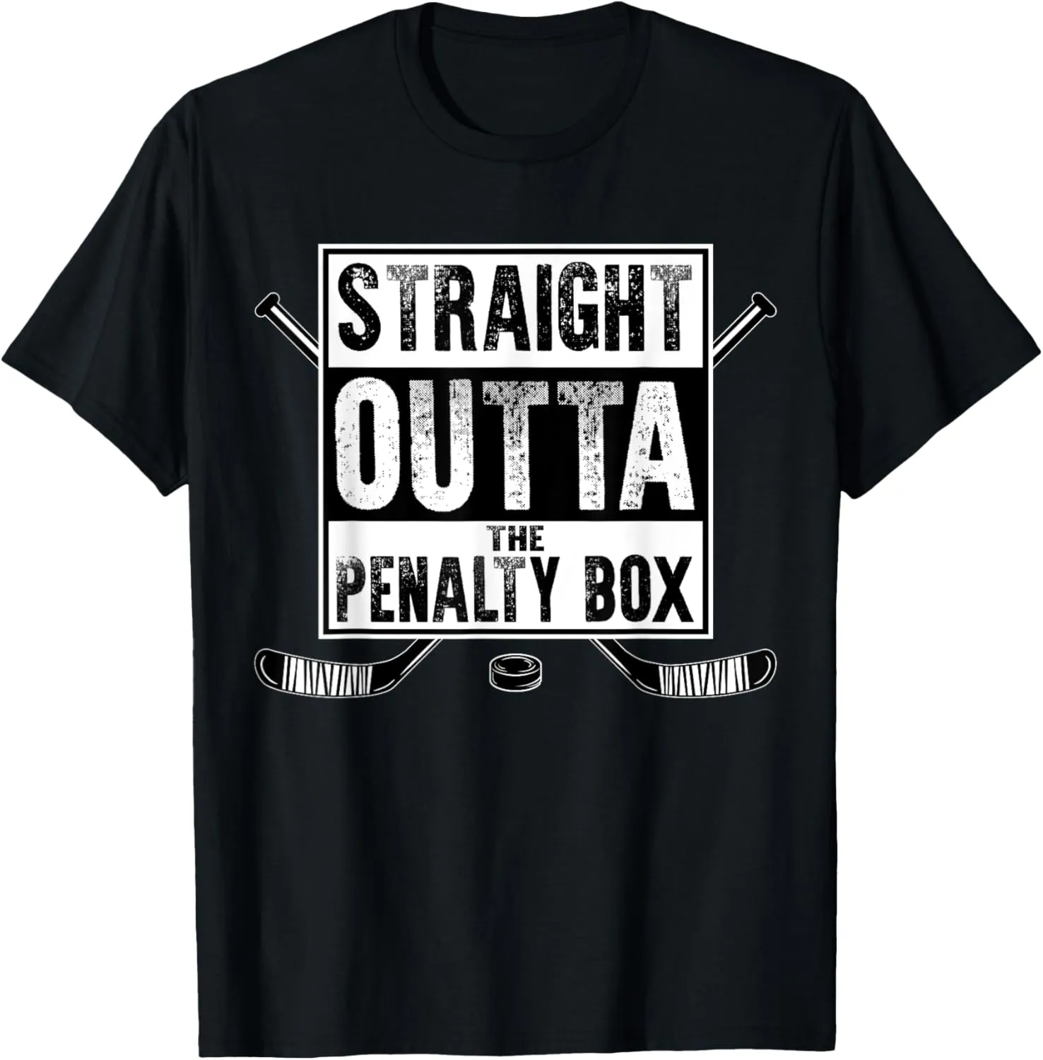 Ice Hockey Player Gift Straight Outta The Penalty Box T-Shirt