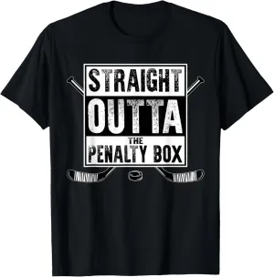 Ice Hockey Player Gift Straight Outta The Penalty Box T-Shirt