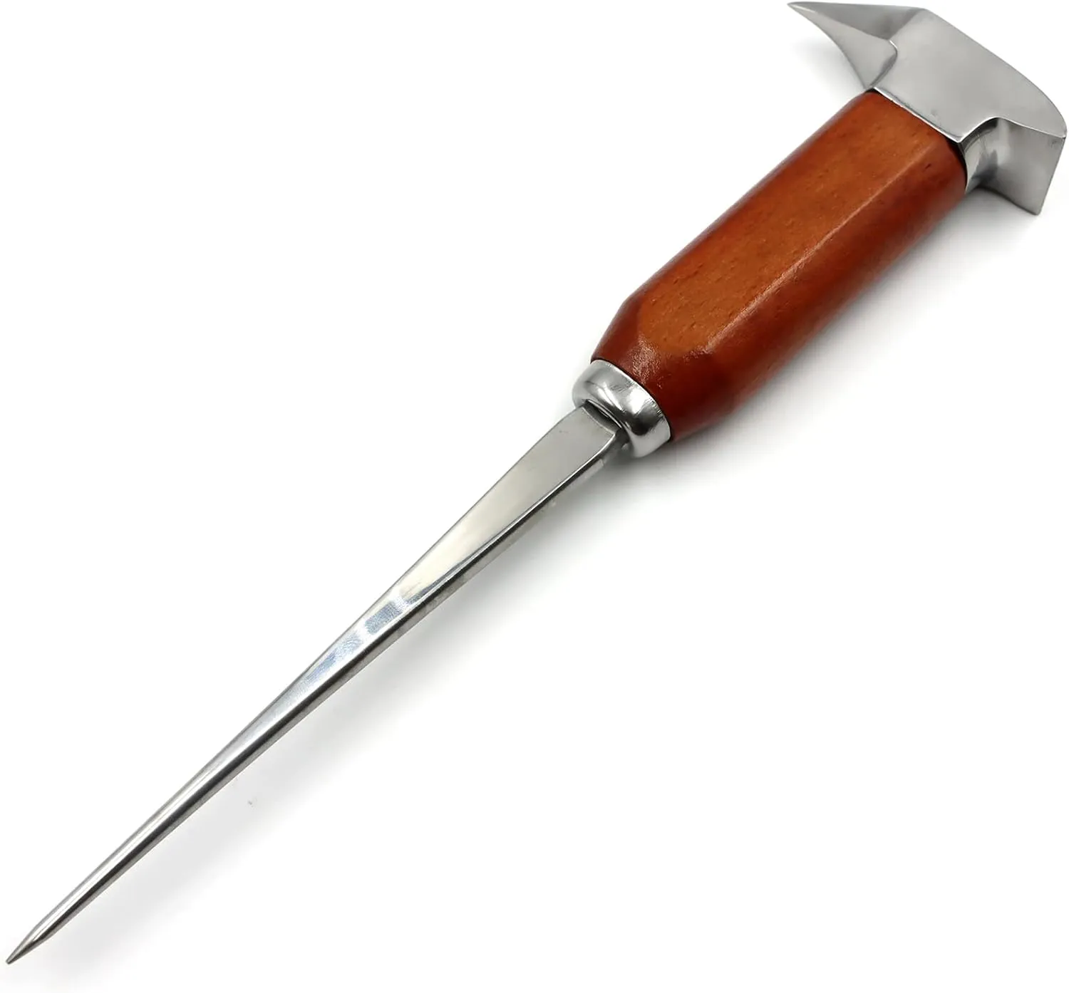 Ice Pick Stainless Steel, Ice Picks for Breaking Ice, Ice Pick with Wood Handle, Ice Picks for Kitchen, Bars, Bartender, Best Ice Carving Tools (long)